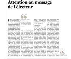 Attention au message de l’électeur