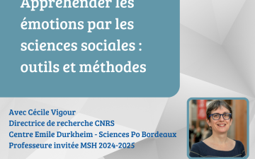 Séminaire – Appréhender les émotions par les sciences sociales : outils et méthodes